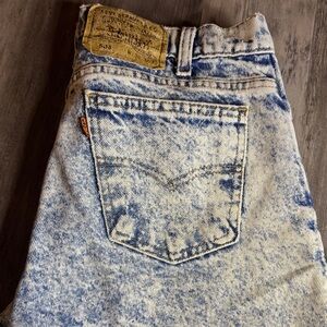 Vintage 1991 Levi's Orange Tab Blue Acid Wash 506 Men's Jeans